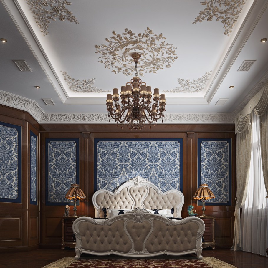 Венецианская штукатурка в интерьере Неоклассика