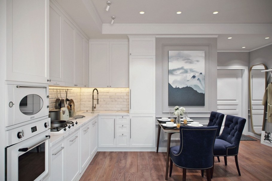 Кухня Неоклассика 10 кв м