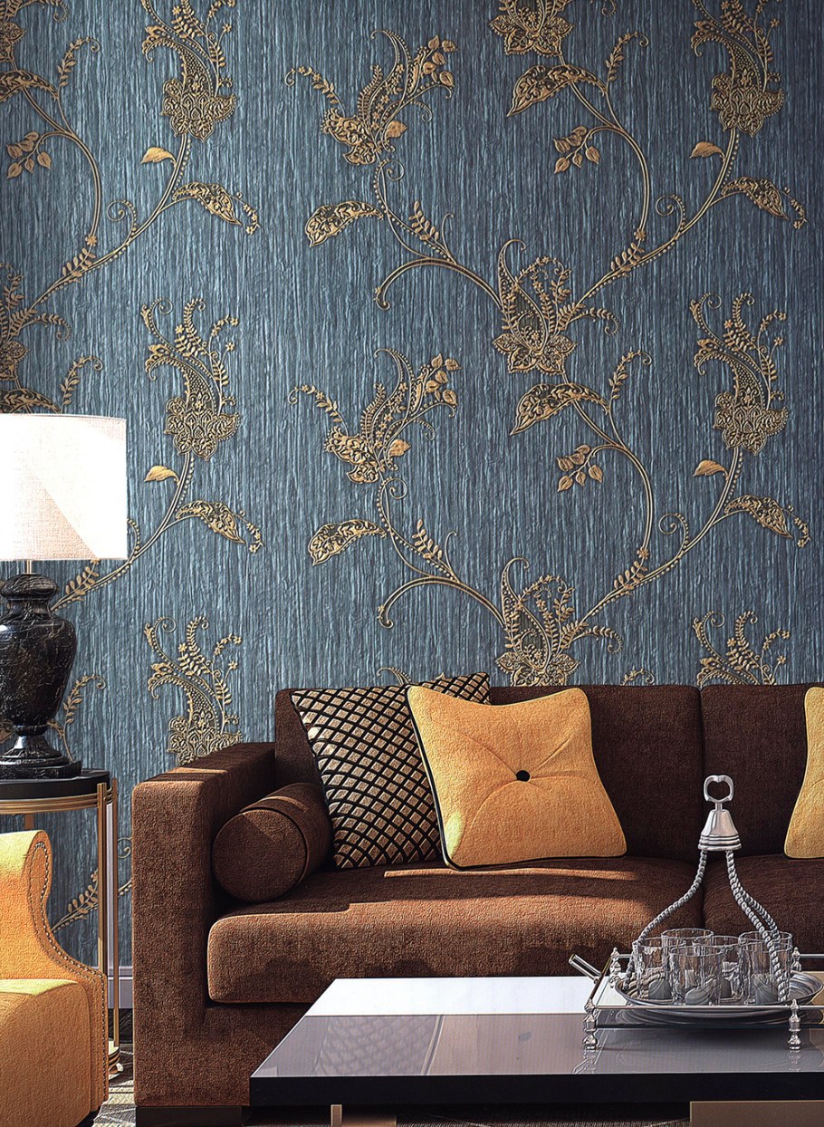 Тканевые обои в интерьере