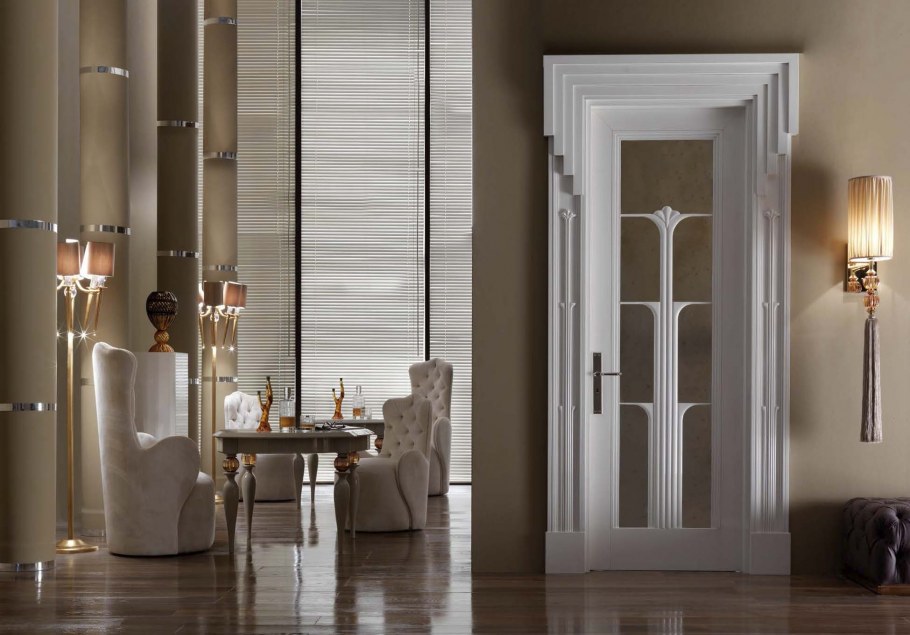 Крашенные двери в интерьере