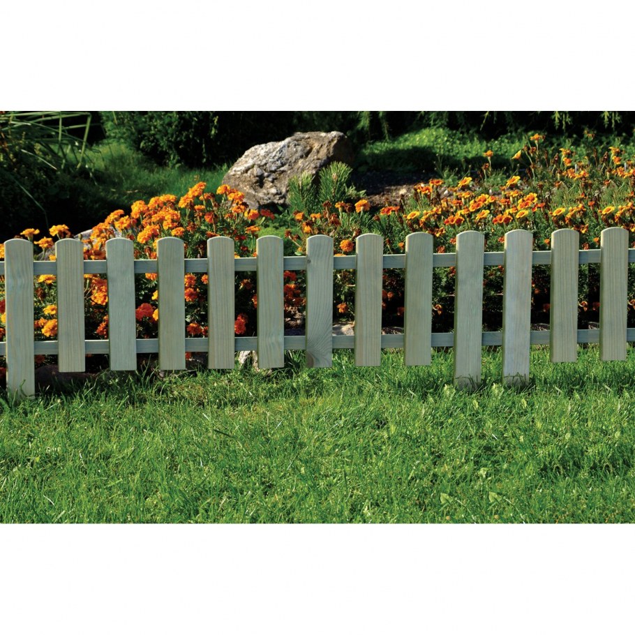 Деревянный забор для огорода