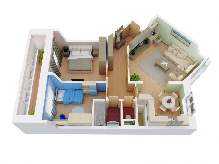 3d планировка квартиры