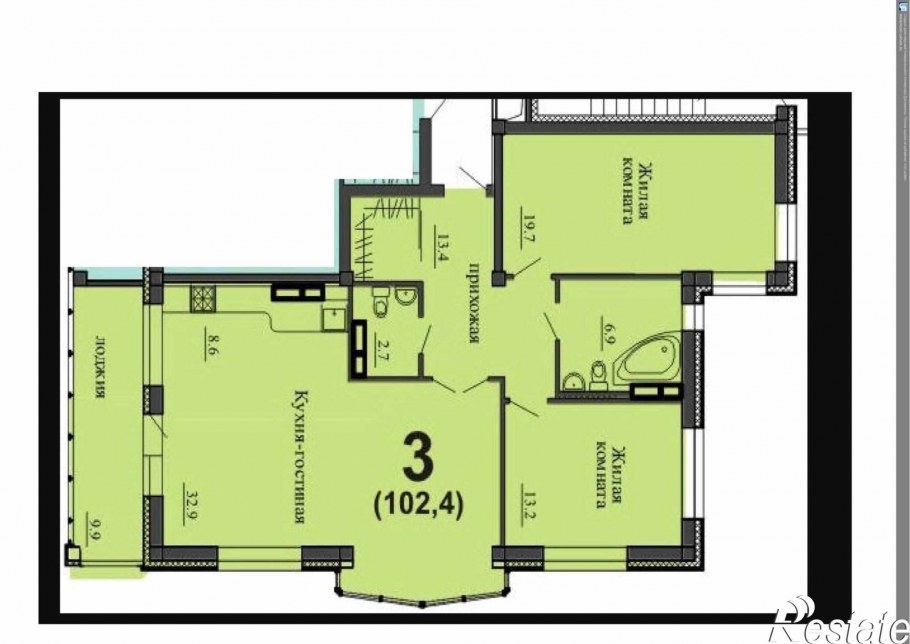 Планировка 3 комнатной квартиры с гардеробной
