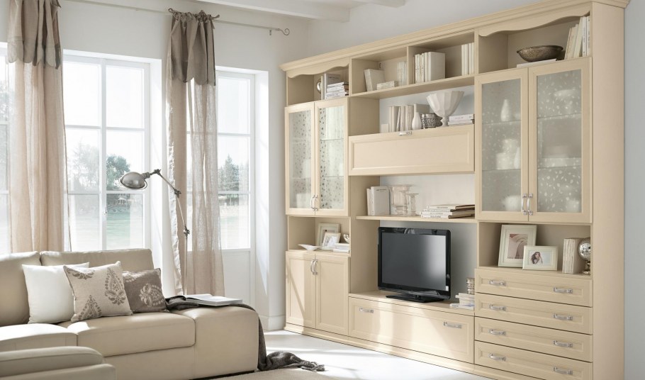 Светлая мебель для гостиной