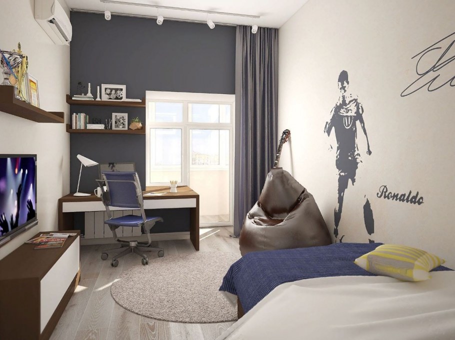 Дизайнерская комната для подростка