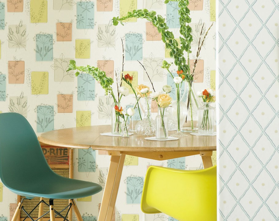 Обои на кухню моющиеся в интерьере