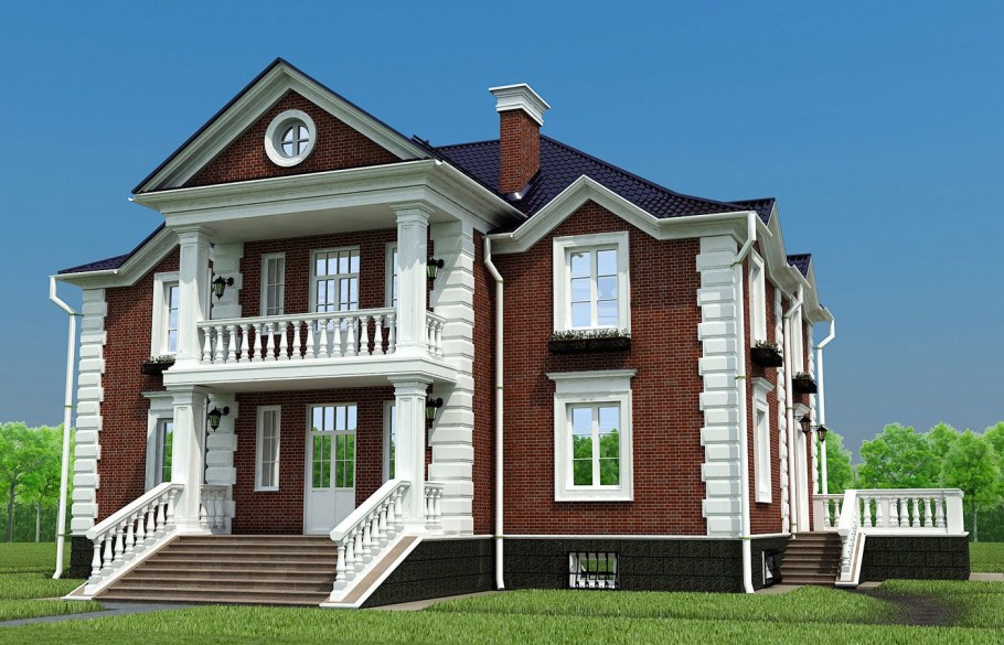 Дом в английском стиле фасад