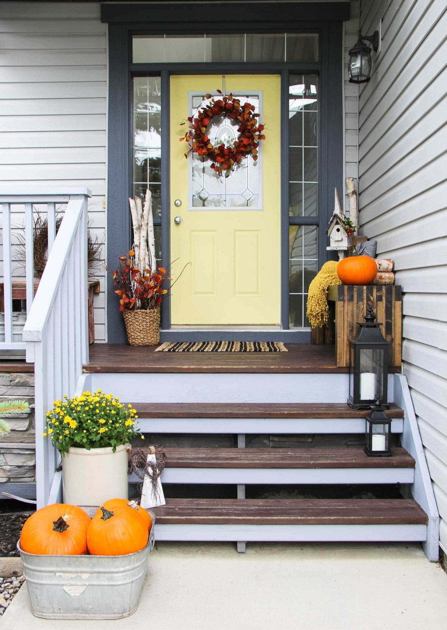 Весенние украшения на крыльцо