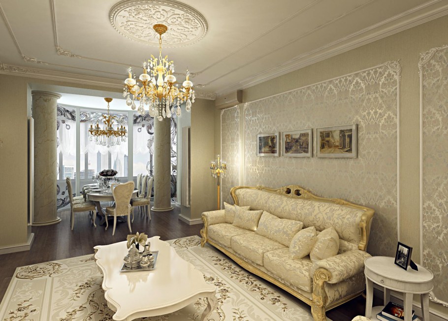 Рендеры классического интерьера