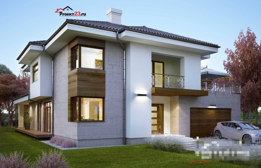 Двухэтажный коттедж