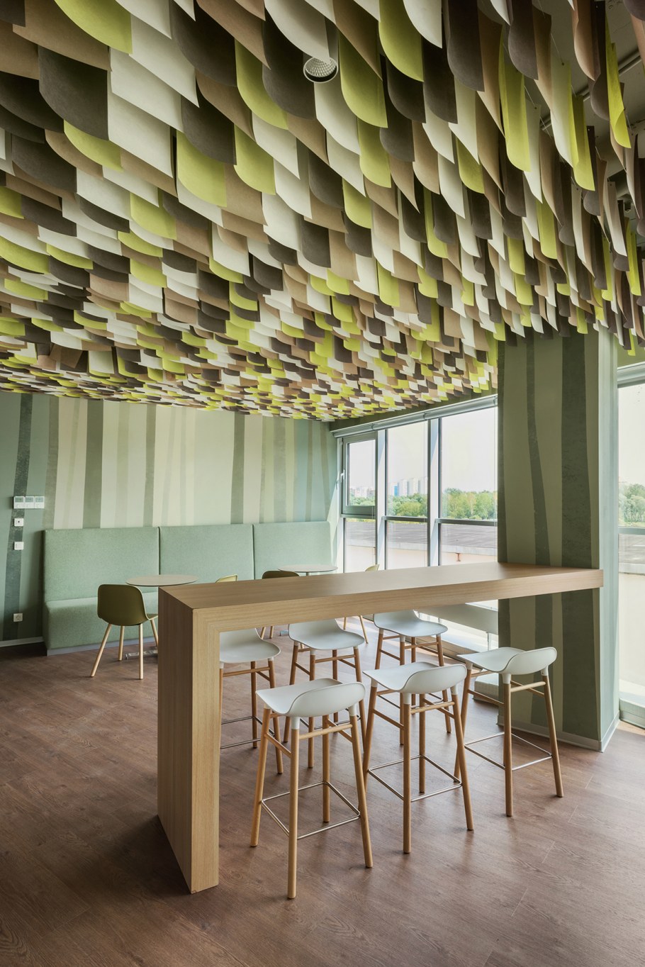 Бумажный потолок Drop Stripe