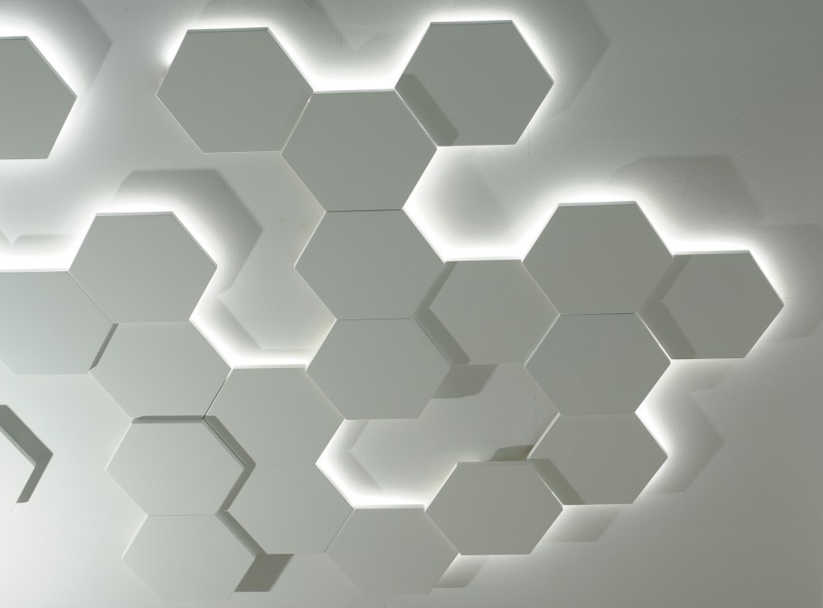 3д панели для стен Гексагон