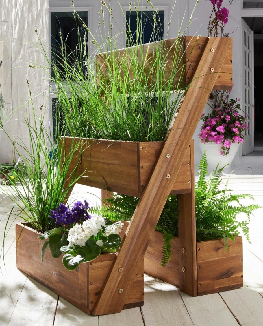 Вазон для цветов из бетона