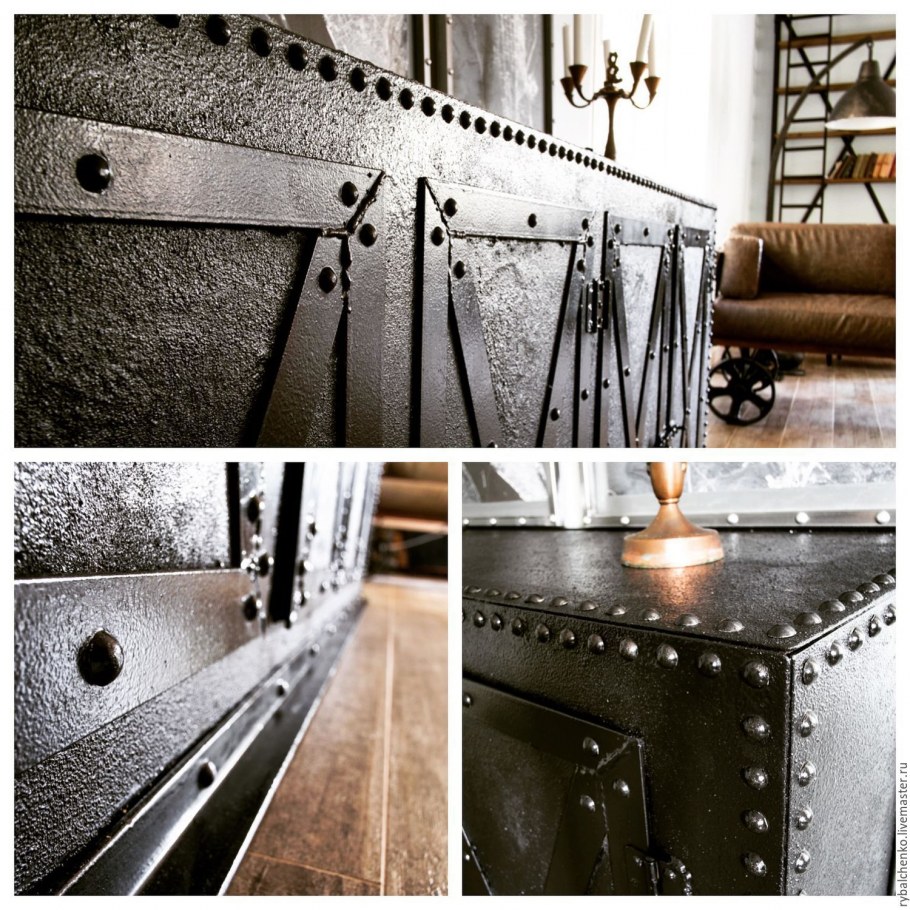 Необработанные стены в интерьере