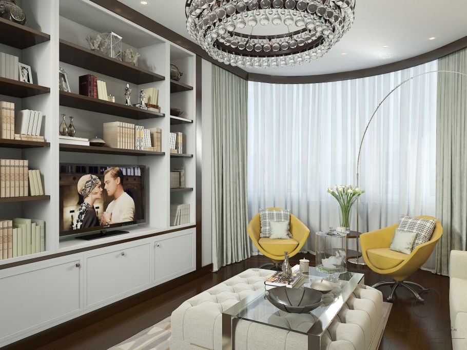 Интерьерные решения для гостиной