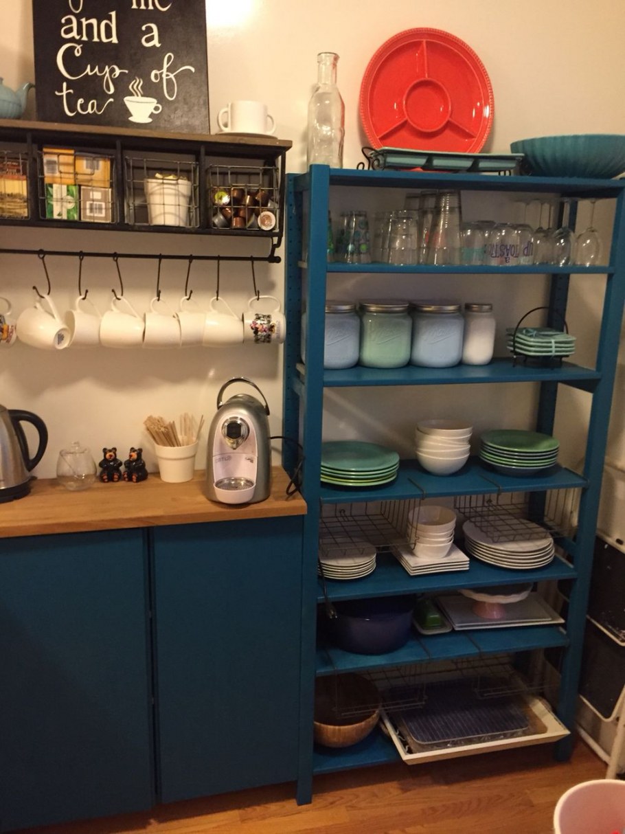 Икеа Ивар на кухне