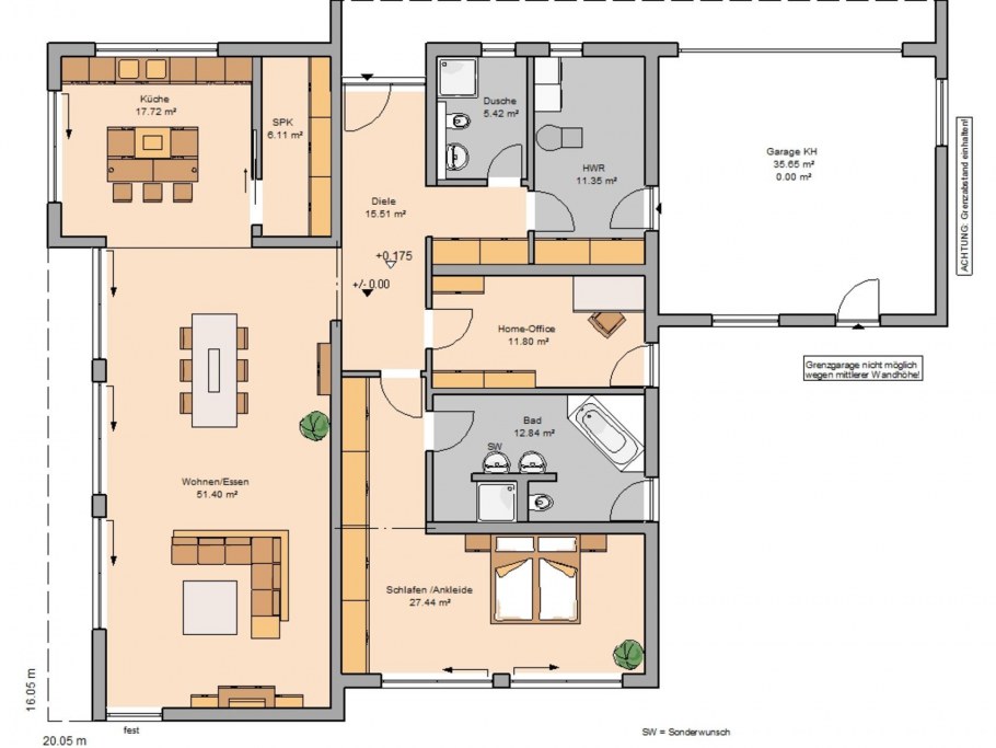 Схема бунгало проекты домов