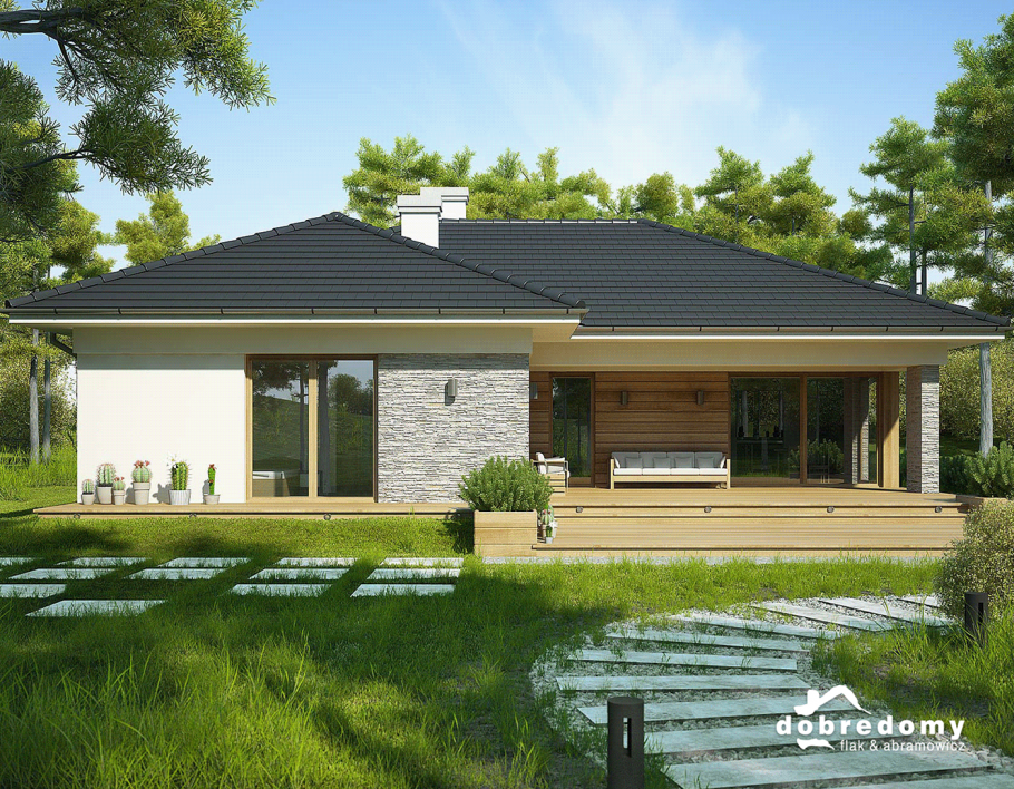 Дом бунгало планировка