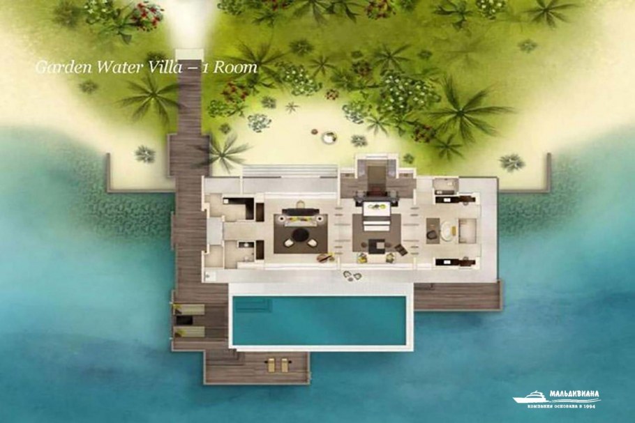 Вилла на воде планировка