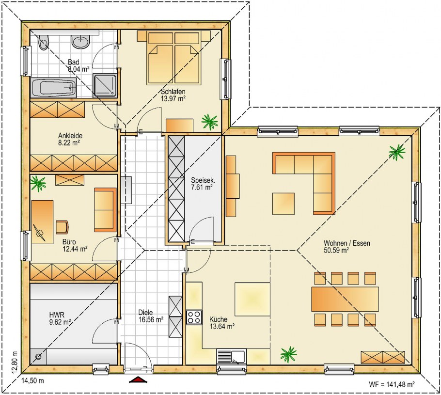 Бунгало проекты домов