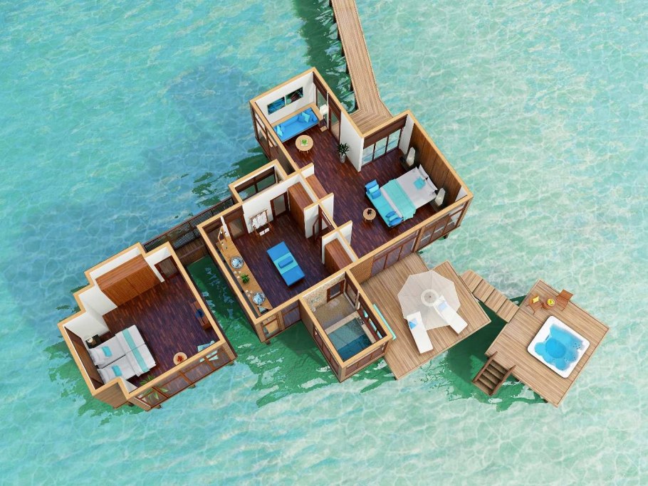 Conrad Maldives Rangali Island чертежи