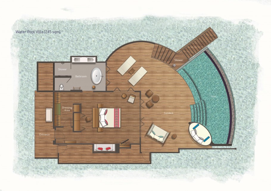 Вилла на воде планировка