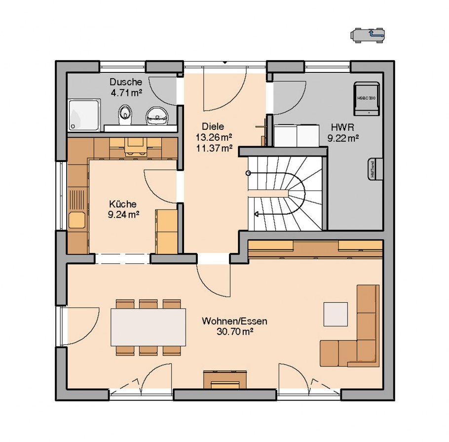 Бунгало с плоской крышей