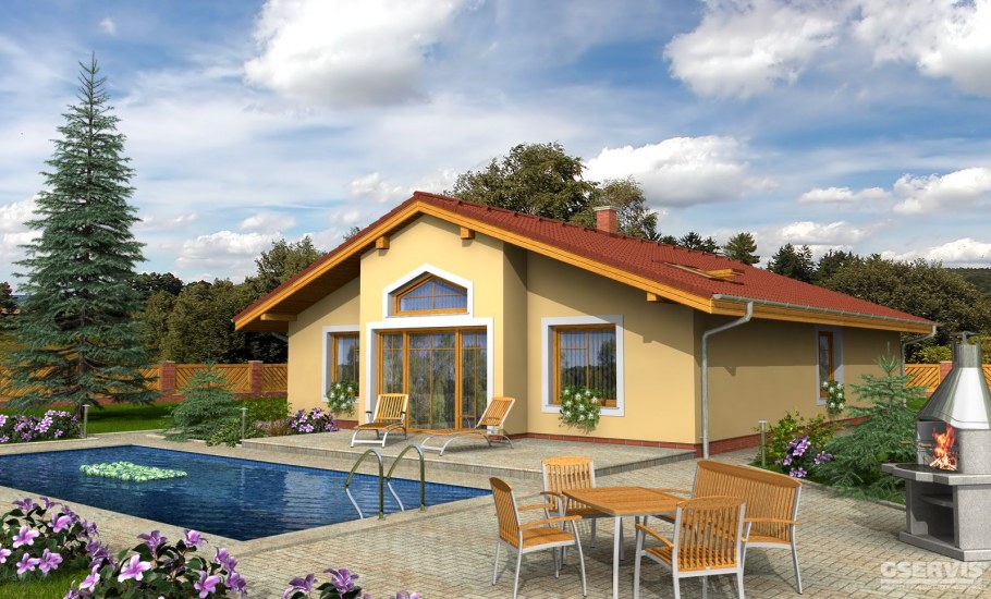 Проекты домов бунгало планы