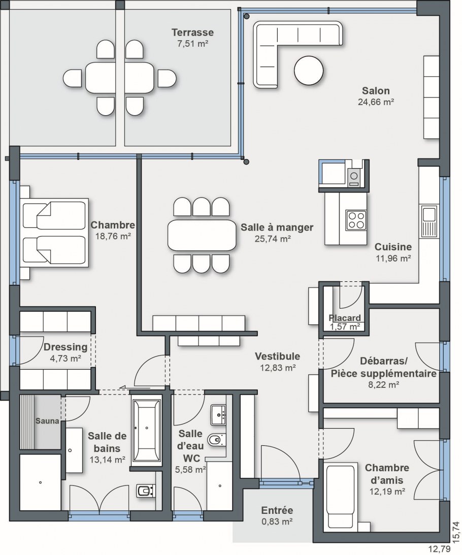 Английский дом бунгало планировка