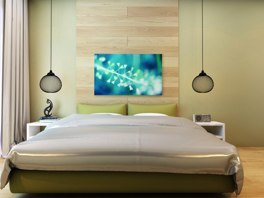 Ниша из гипсокартона в спальне