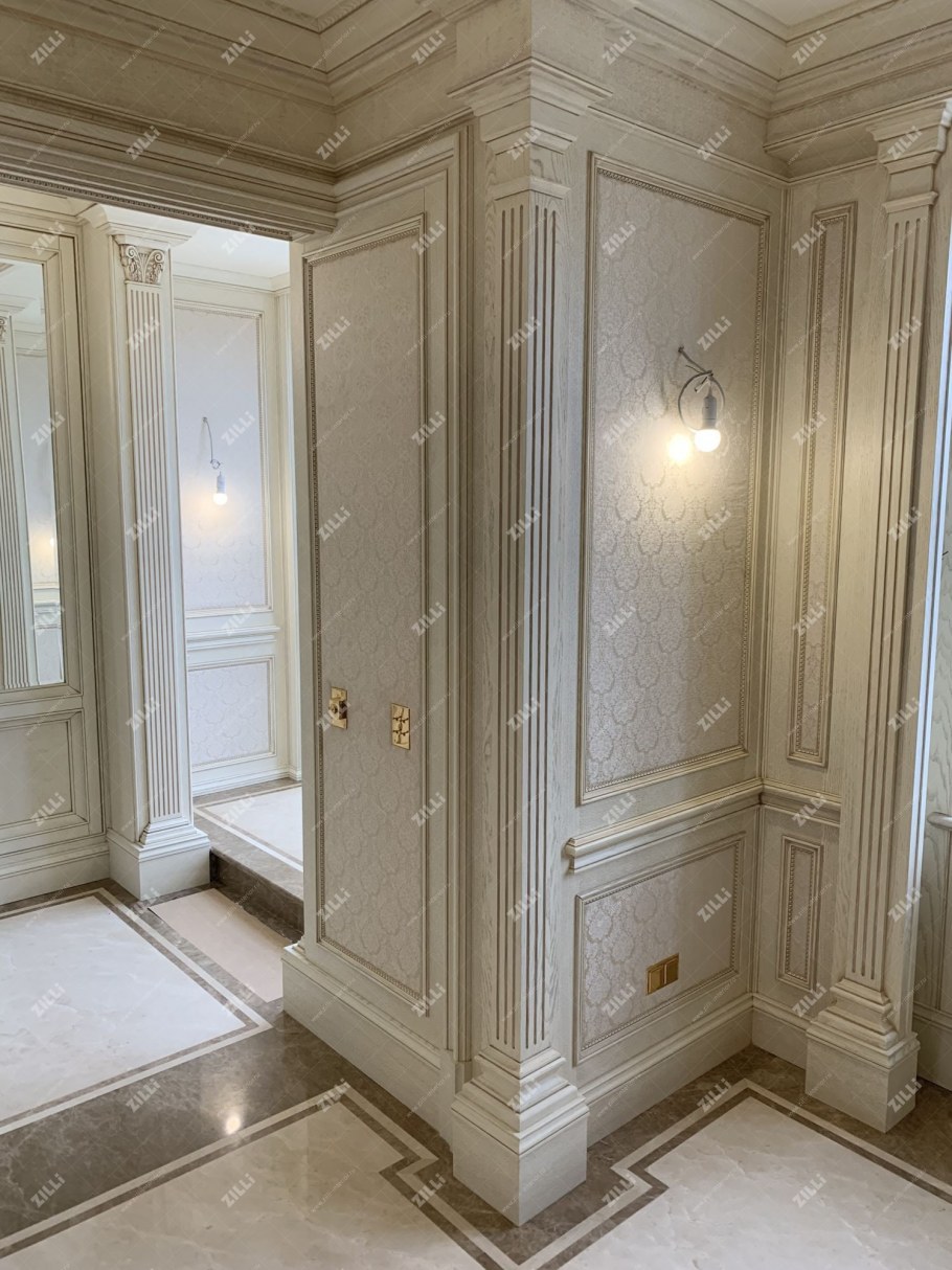 Деревянные пилястры в интерьере