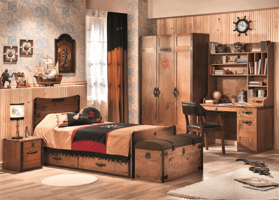 Комната в стиле ретро для подростков