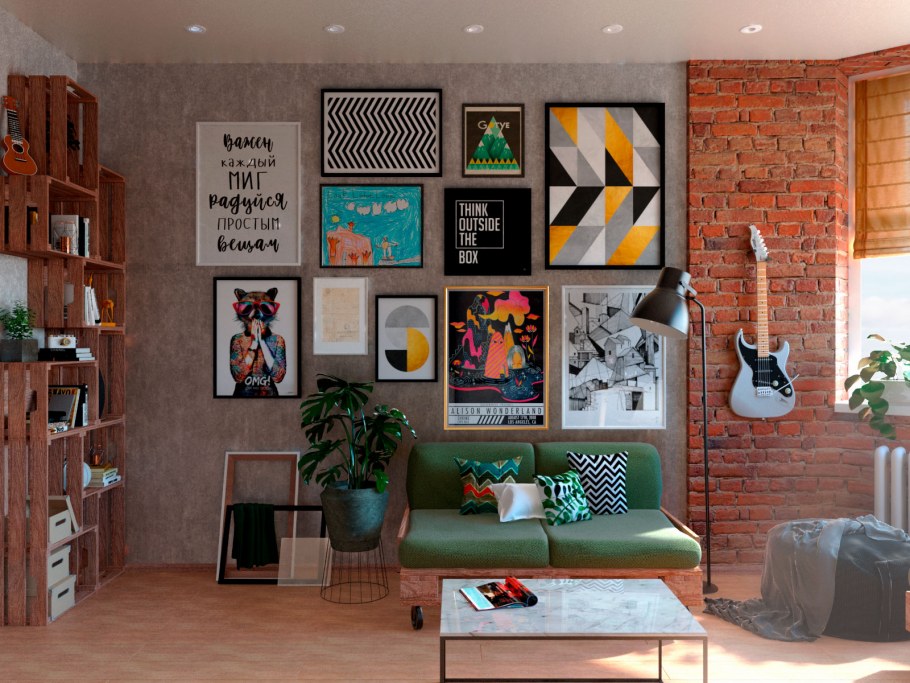 Комната в стиле ретро для подростков