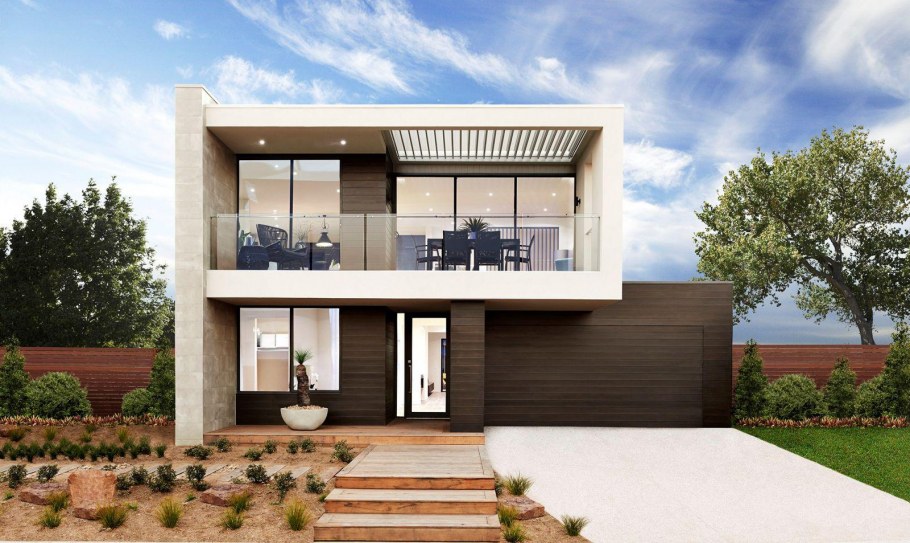 Двухэтажный дом Модерн