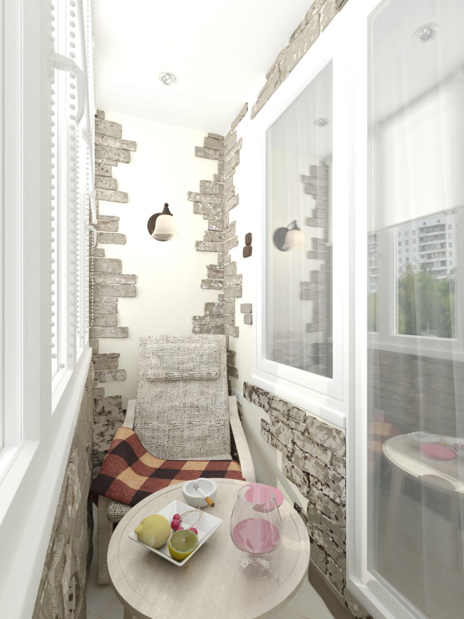 Отделка балкона