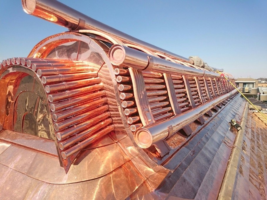 Барнхаус с медной кровлей