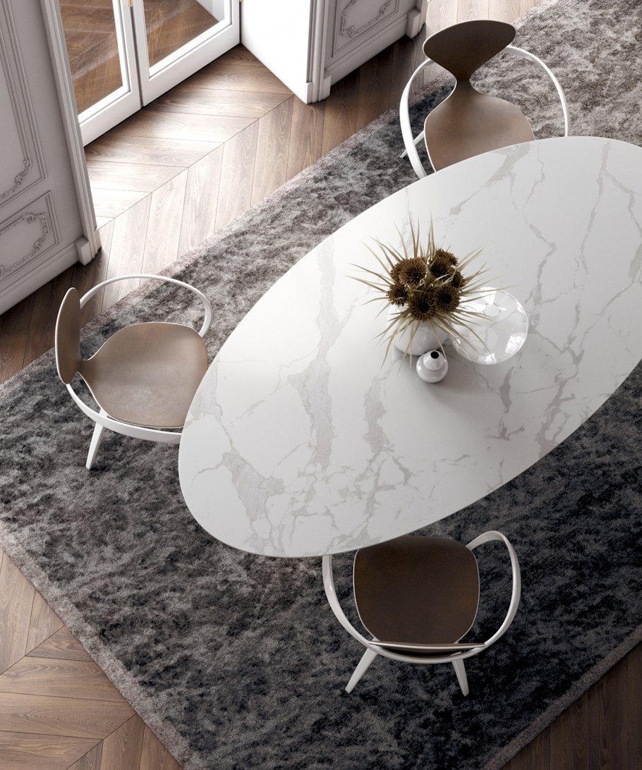 Стол Tulip мраморный