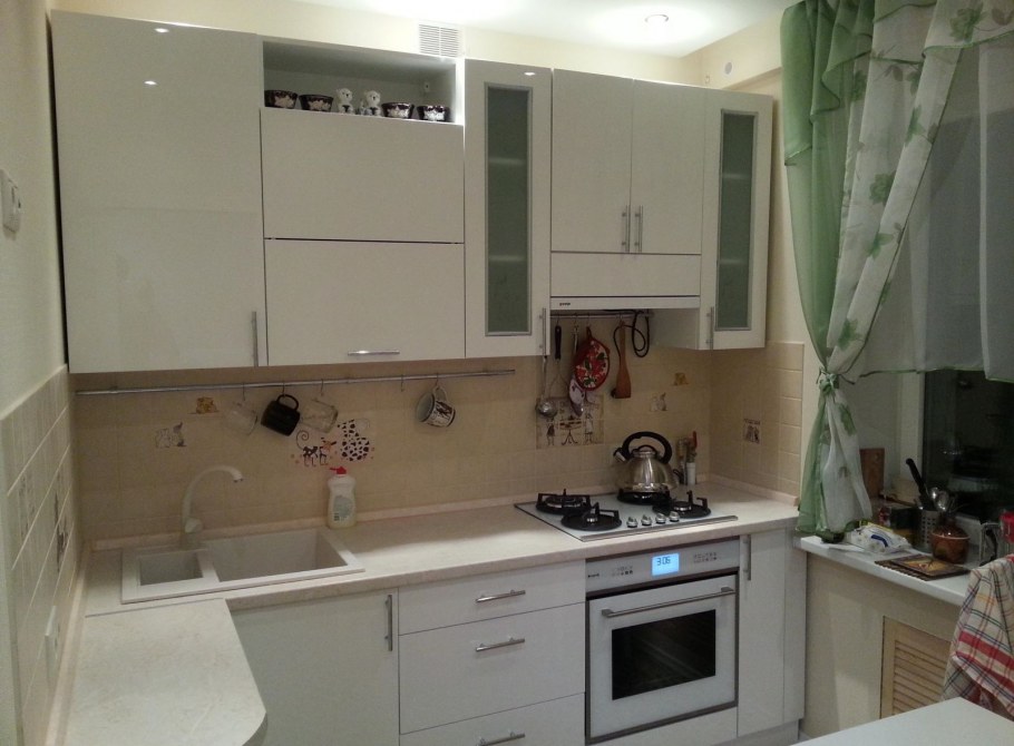 Прямые кухни в хрущевке