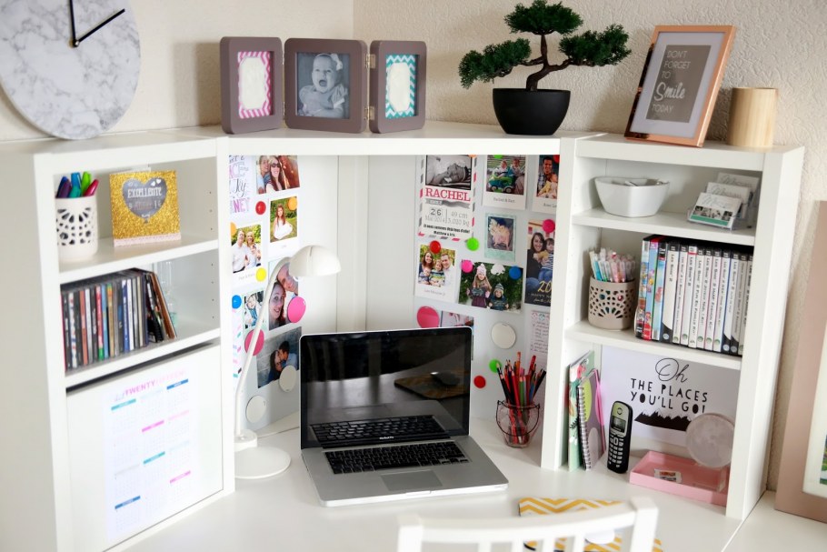 Оформление рабочего стола в комнате своими руками