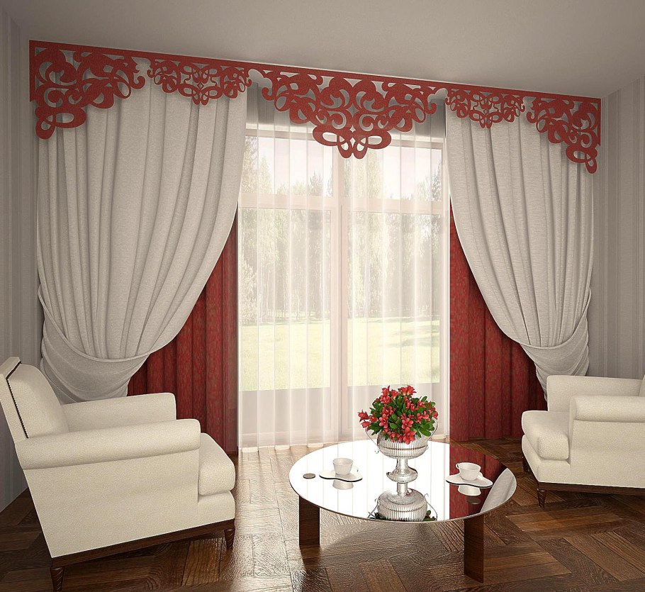 Ламбрекены для зала