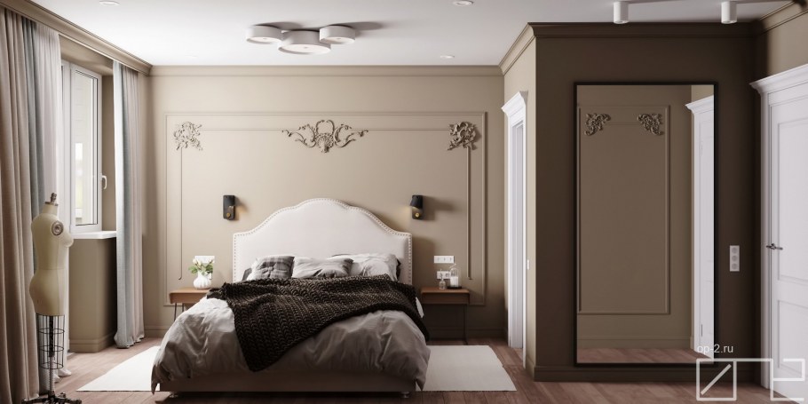 3d конструктор спальни с молдингами
