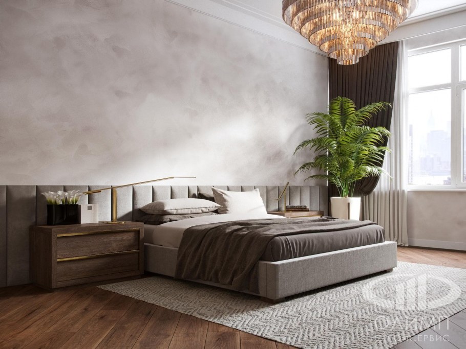 Спальня мокрый шелк спальня