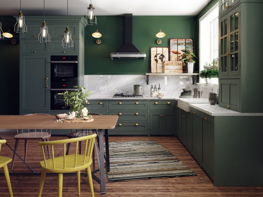 Fenix Forest Green кухня