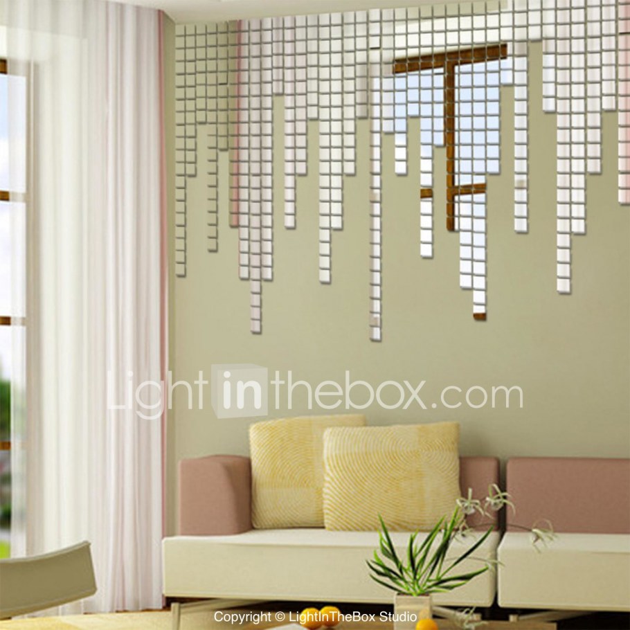 Зеркальная плитка с фацетом бронза матовая