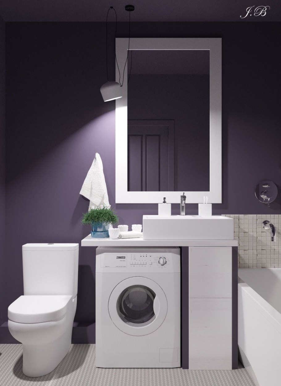 Стиралка под раковину в ванной