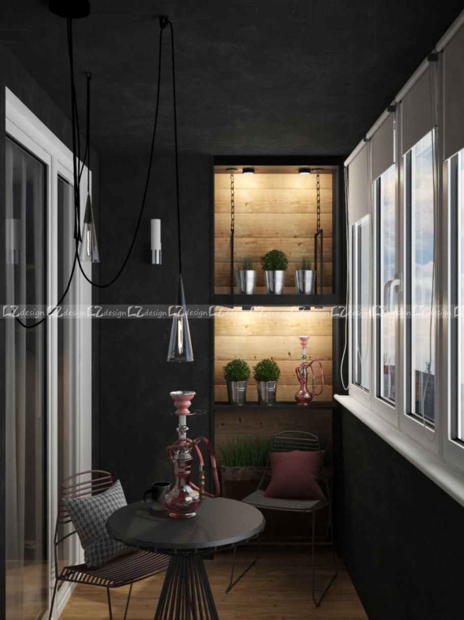 Высокий диван на балкон