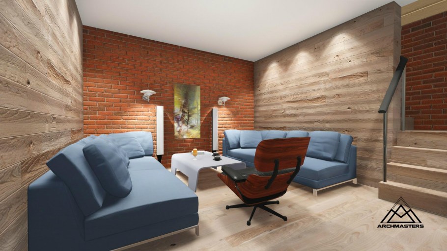 Планкен в интерьере загородного дома