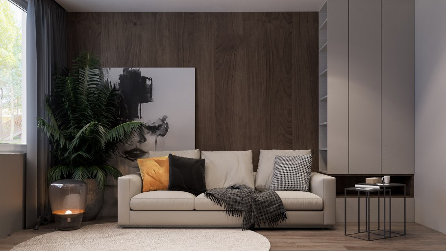 Отделка стен деревом