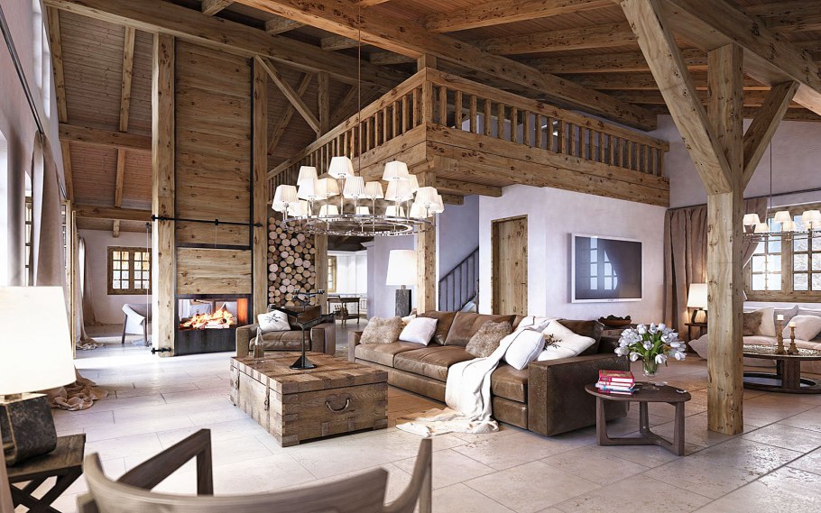 Шале в стиле рустик