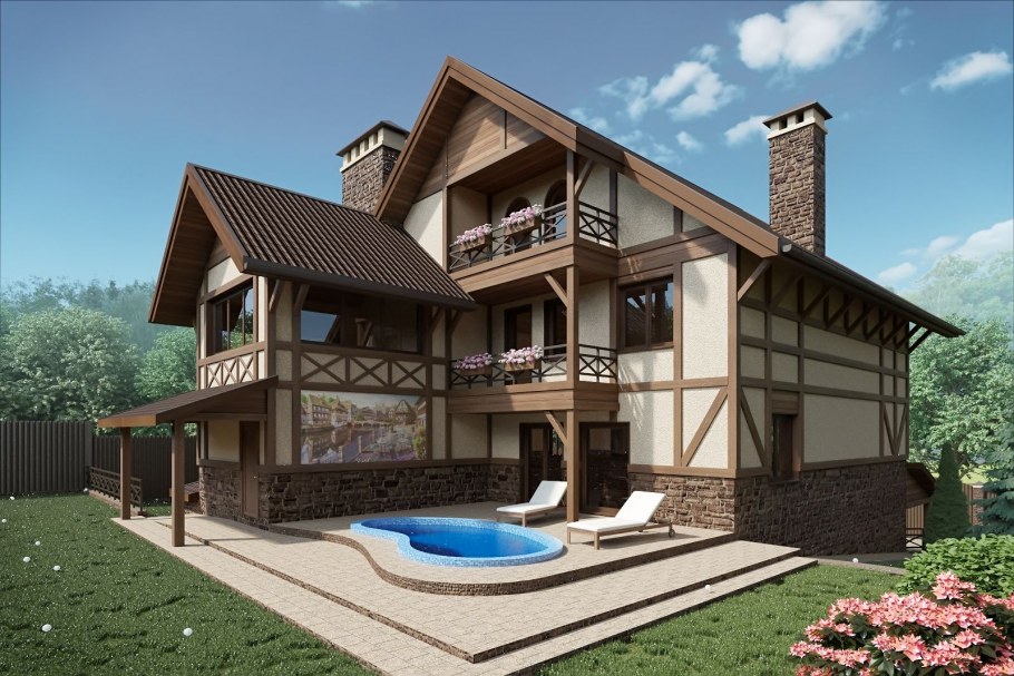 Фасад в австрийском стиле